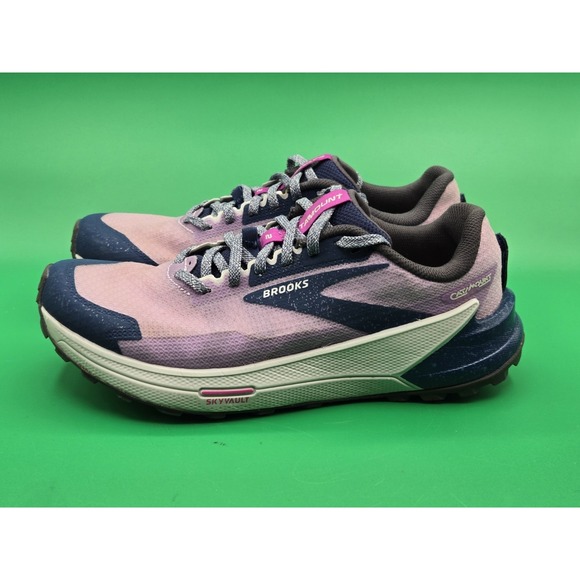 Brooks Catamount 2 Trail Running Shoes Womens 8.5 Purple Blue 1203881B517 - Picture 3 of 16